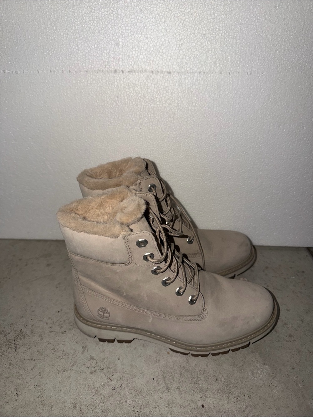 Timberland Women's Fur-Lined Lace-Up Boots